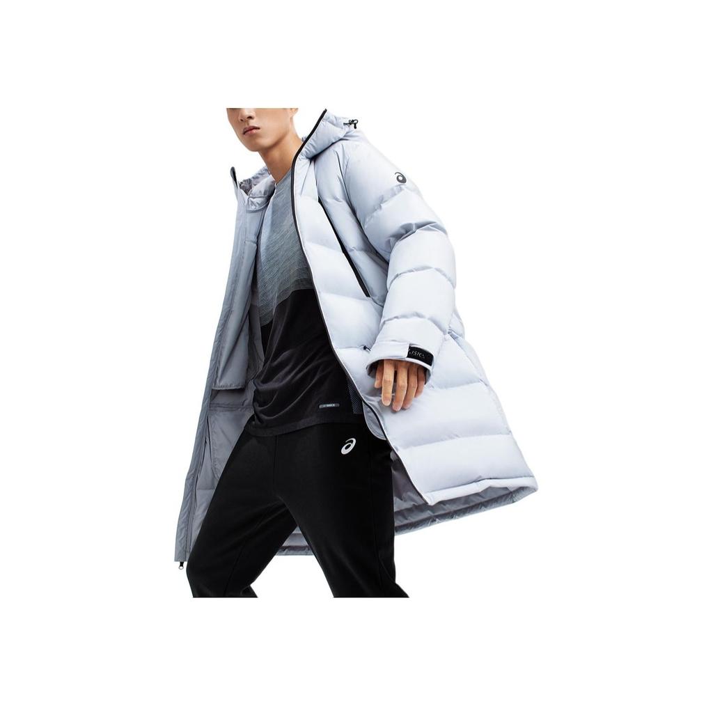 Asics Solid Color Mid-Length Waterproof Warm Down Jacket Men outerwear Gray 2031D744-020