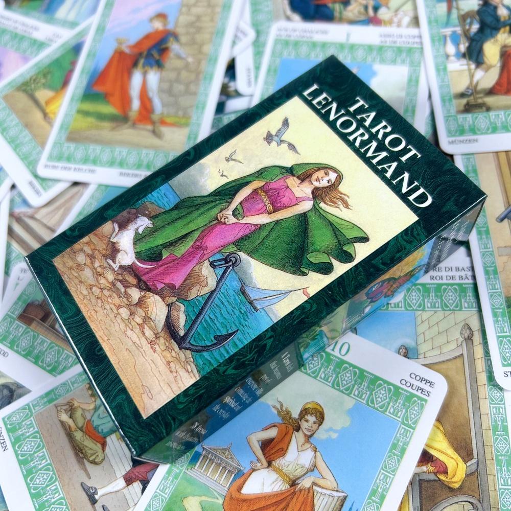 Tarocchi Lenormand Mazzo da 78 Carte 10,3*6 cm Strumento per Divinazione Lettura della Sorte Carte da Gioco