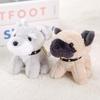 Schnauzer Puppy Plush Toy Pug Doll Pendant Keychain Rag Doll Bag Pendant Girl
