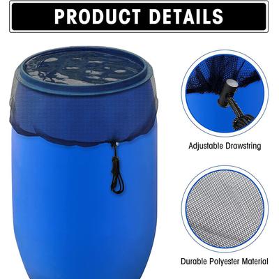 Netzabdeckung für Regentonnen PVC Wassersammelbehälter Tank Regentropfen-Erntewerkzeug Anti-Mücken Wasserschutz
