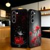 Ghoul Red Spider Lily Tokyo Phone Case For Samsung S24,21,22,23,30,Ultra,S20,Plus,Fe,Lite, Black Soft Cover