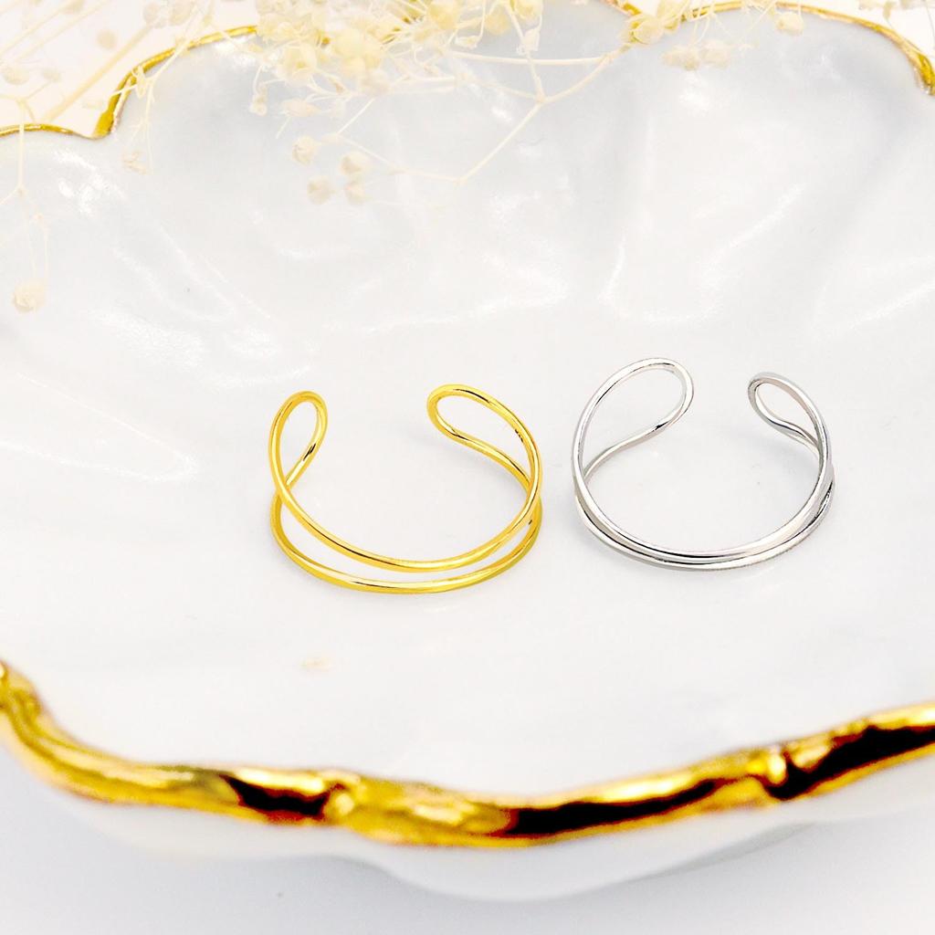 LARA Christie Infinity Ear Cuff, 18K Yellow Gold, le56-0002-yg