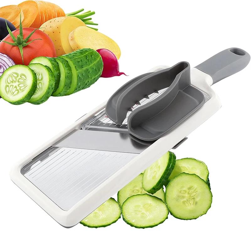 

Mandoline Grater for Carrot Multi Function Vegetable Slicer for Home Use with 3 Thickness Settings Potato and Fruit Cutter
