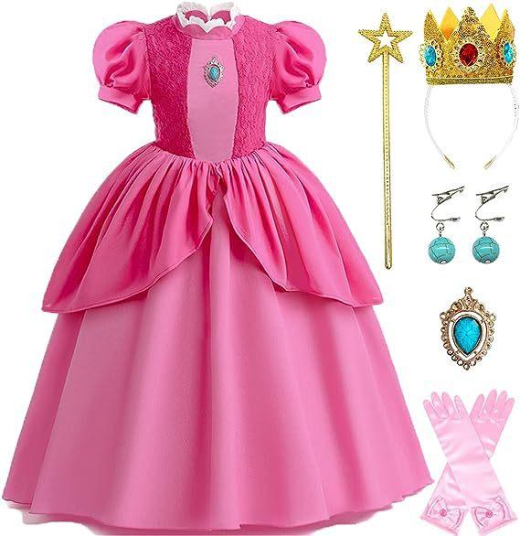 Girls Tulle Dress Wednesday Addams Cosplay Party Performance Long Witch Theme Gown