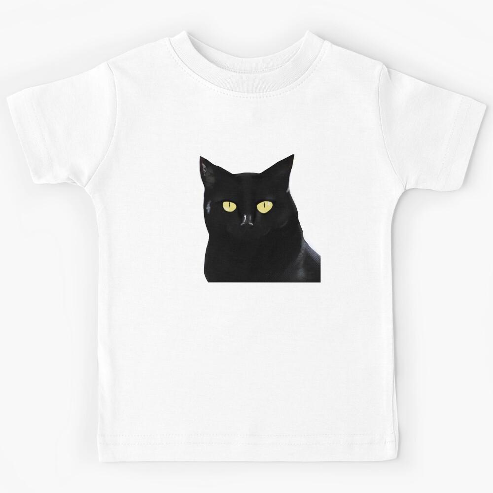Black cat spooky Kids T-Shirt 100