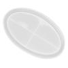Oval Tray Mold Silicone Oval Jewelry DIY Tray Mold for Manicure Store Decoration Organization