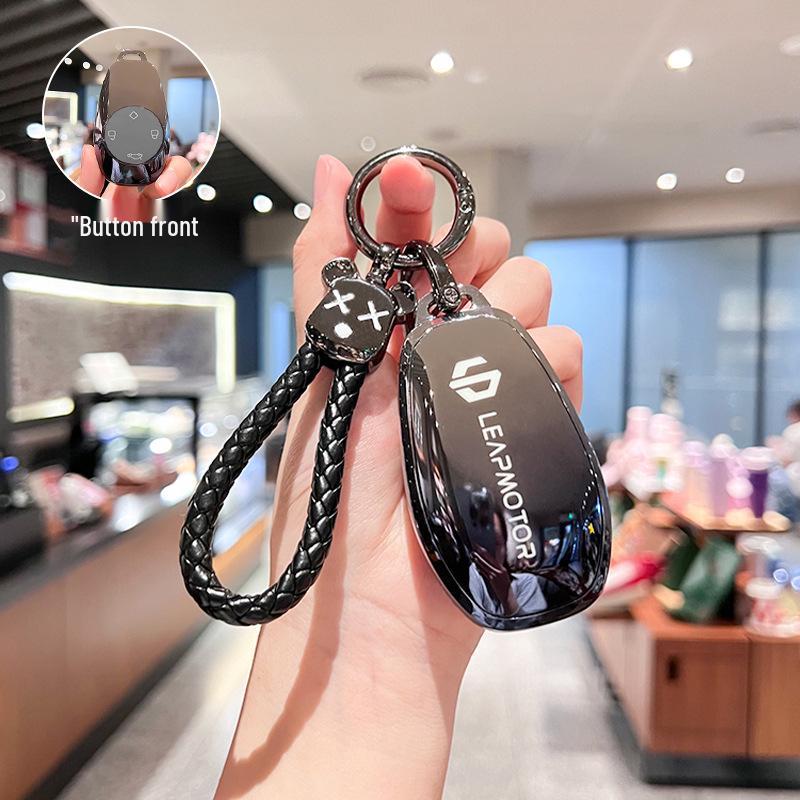 Leapmotor T03/S01 Key Case for Men & Women - Protective Car Remote Cover, 2021 Model