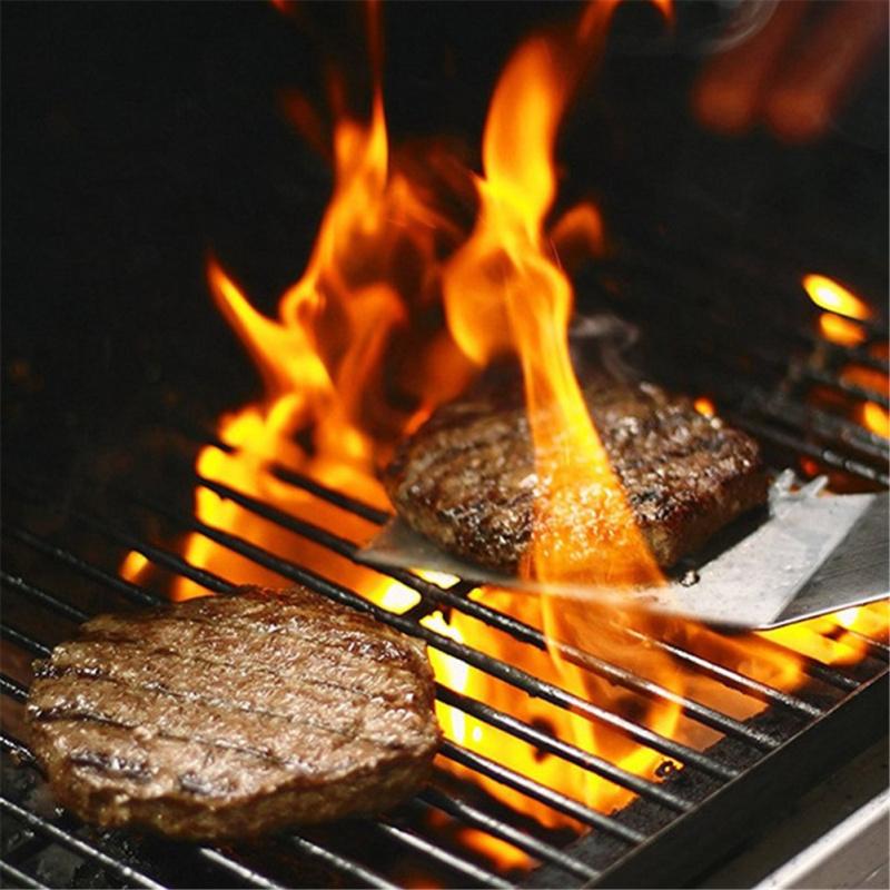 Edelstahl-Spatel Holzgriff Pfannenwender Steak Bratspatel Küchenwerkzeuge Werkzeuge