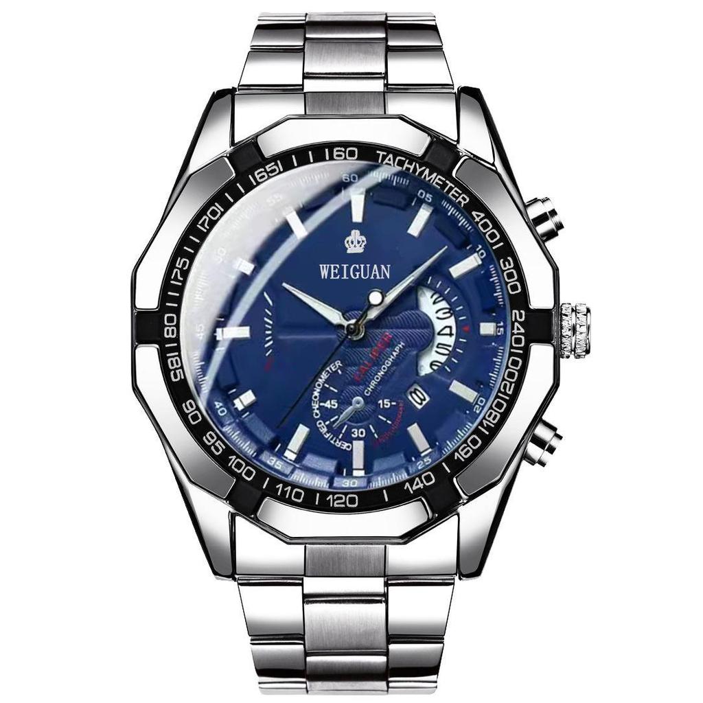New Waterproof Luminous Men's Quartz Wristwatch - Trendy Korean Style, Fully Automatic, Domineering Design.