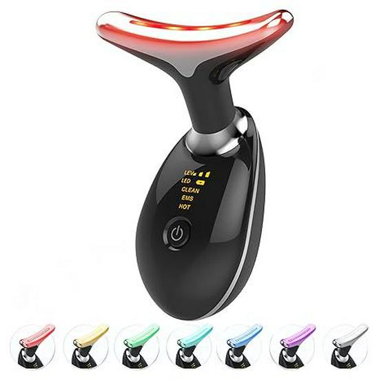 Cross-Border 7-Color Neck Wrinkle Massager & Vibration Beauty Device
