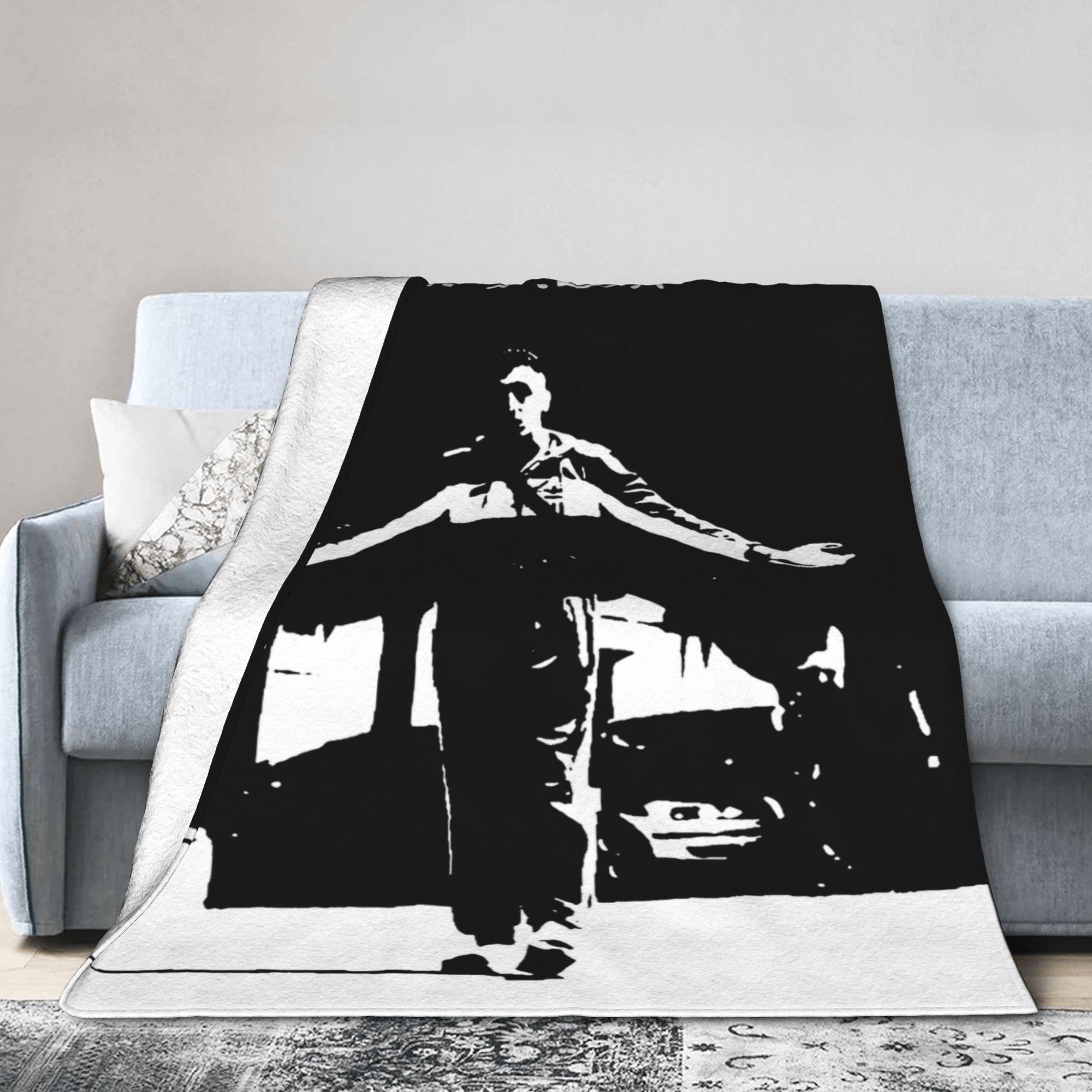 The Morad M.D.L.R Morad France Rapper Music Jul Flannel Blanket Soft Durable Throw Blanket for Couch Chair Bedspread Bed Cover 80x120cm(31x47inch)