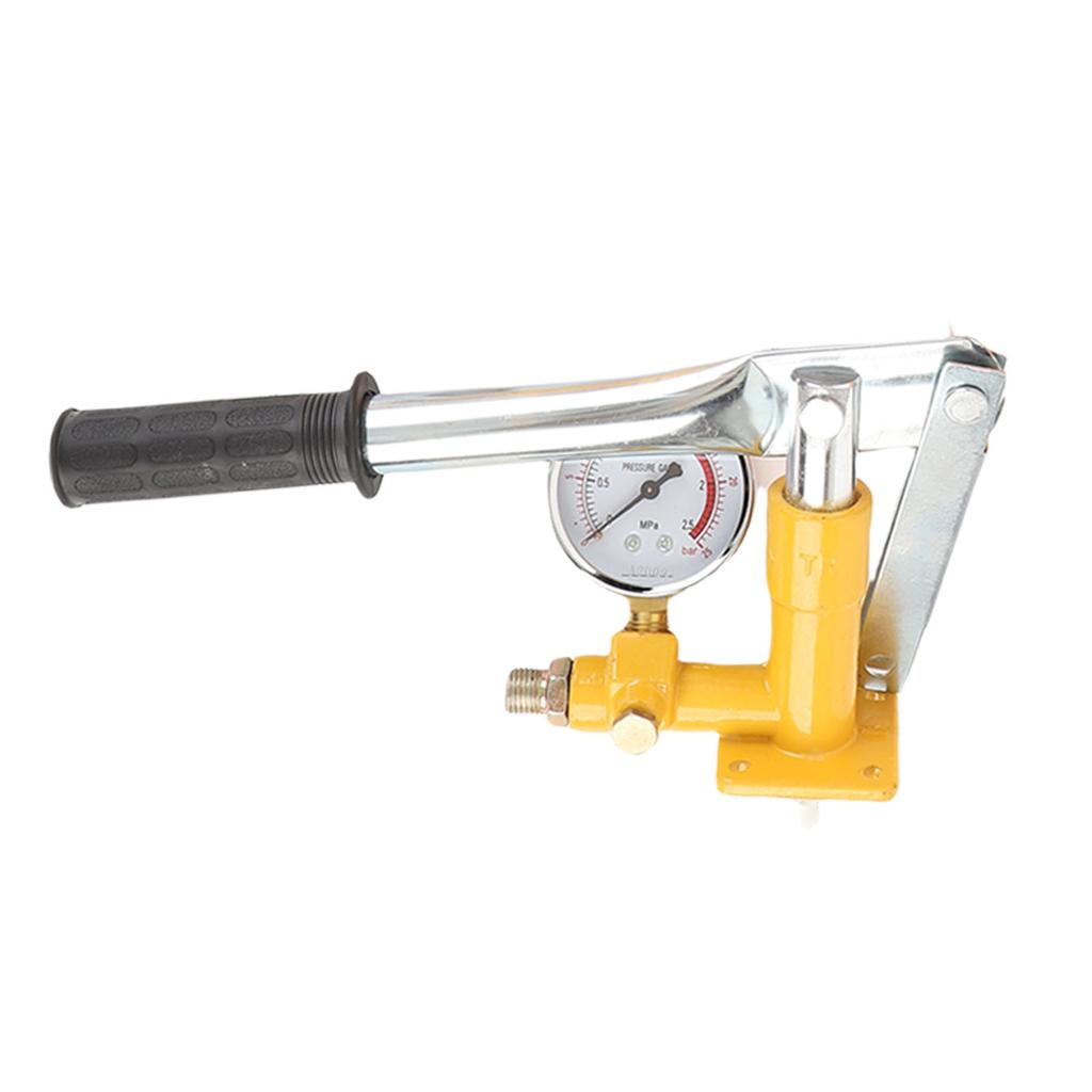 Manual Water Pressure Test Pump with Gauge G1/2 Standard Thread Connector Water Pipe Leakage Pressure Tester for Pipeline Heating System