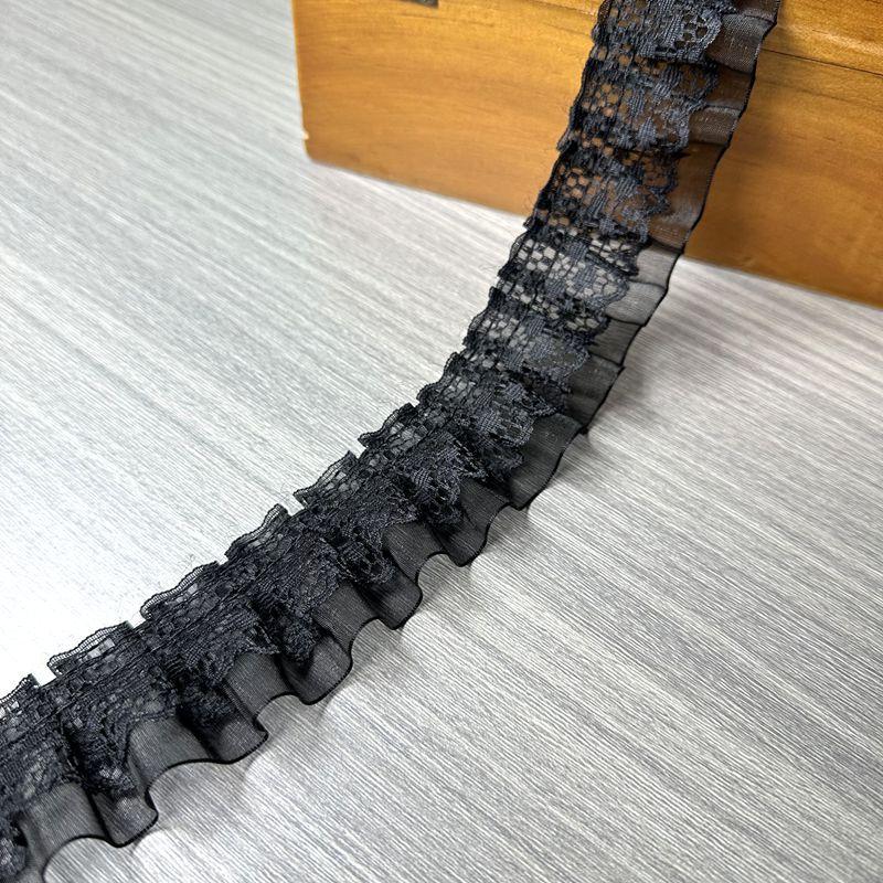 

Кружево для штор Кружевные аксессуары Упаковочные материалы Аксессуары для одежды Плиссированный Плиссированная Шляпа Украшение Юбка для питомца Кружево 4cn * black * style 1