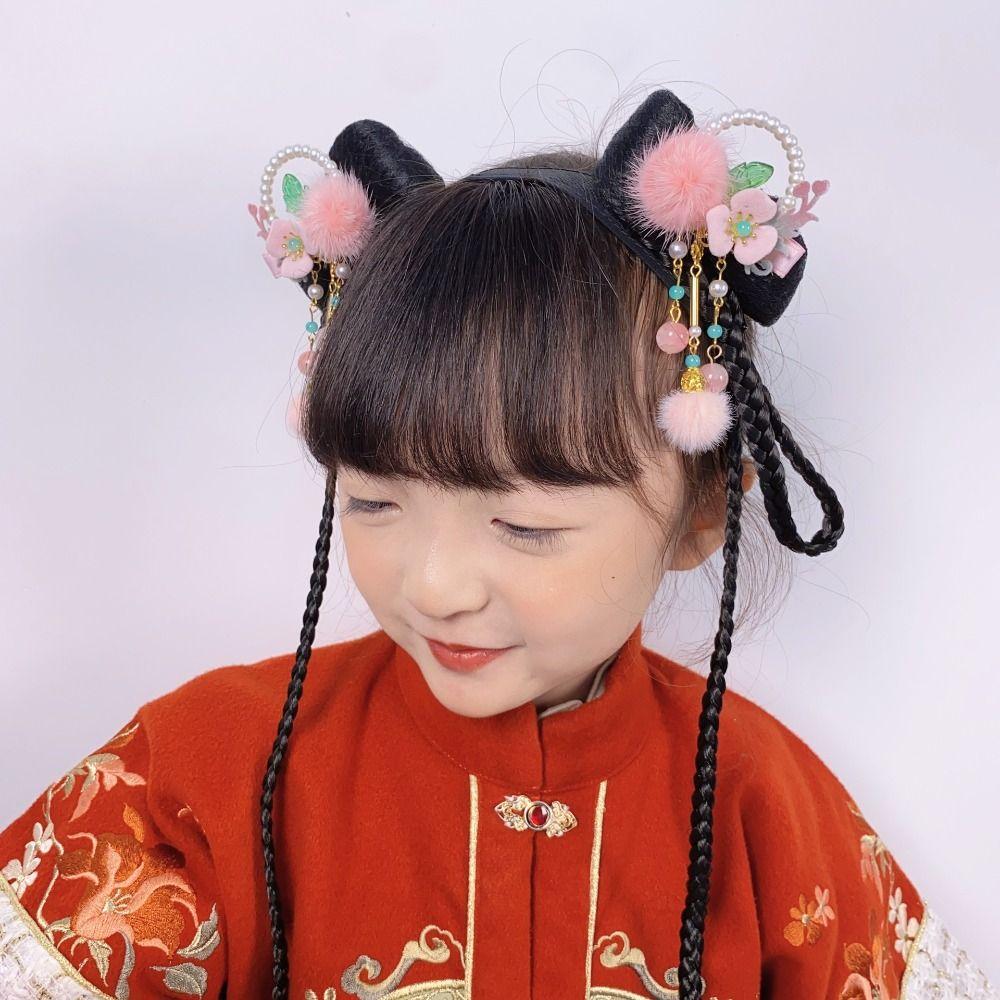 Hanfu Headwear Children's New Year Hairpin Chinese Style Ancient Style Hair Clip  Kids