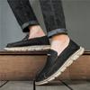 Retro Fashion New All-match Genuine Leather Loafers Men's Thick-soled Outdoor Hiking Casual Shoes Male Slip On Walking Footwears