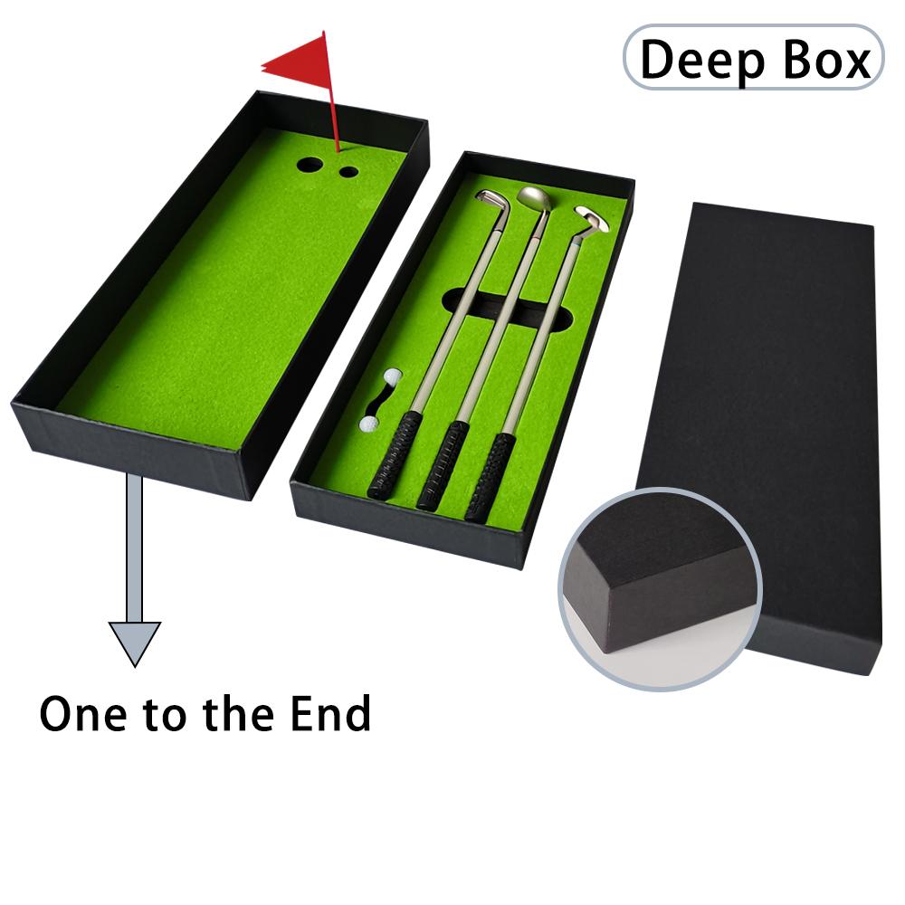 Promotion Original Fun Table Toys Metal Mini Golf Pen Gift Set Office Golf Business Putting Gifts Executive Gifts