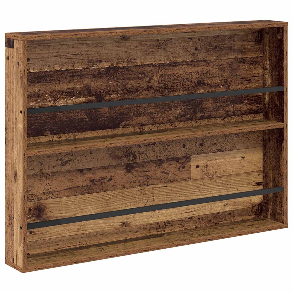 Magazine Shelf with Shelf Reclaimed Wood Style 100 x 12 x 70 cm Wood Based Material