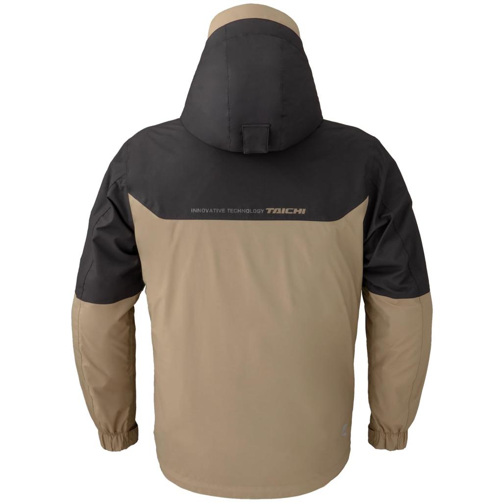 RS Taichi Motorrek Parka Size for and Motorcycle Riding Jacket with CE Protectors and Removable Inner All-Season RSJ733, Chino/Black, M, Fall/Winter,