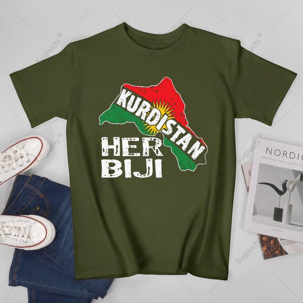 Unisex Unisex Kurden Kurdistan Newroz Kurdi Flag Her Biji Kurdistan Tshirt Tees T Shirts WoUnisex Boys 100 Cotton TShirt