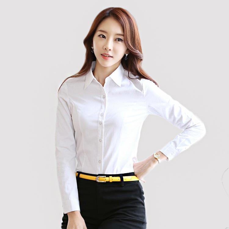 Women's Color Block Long Sleeve Chiffon Blouse - Korean Style, Spring/Autumn Versatile Loose Top