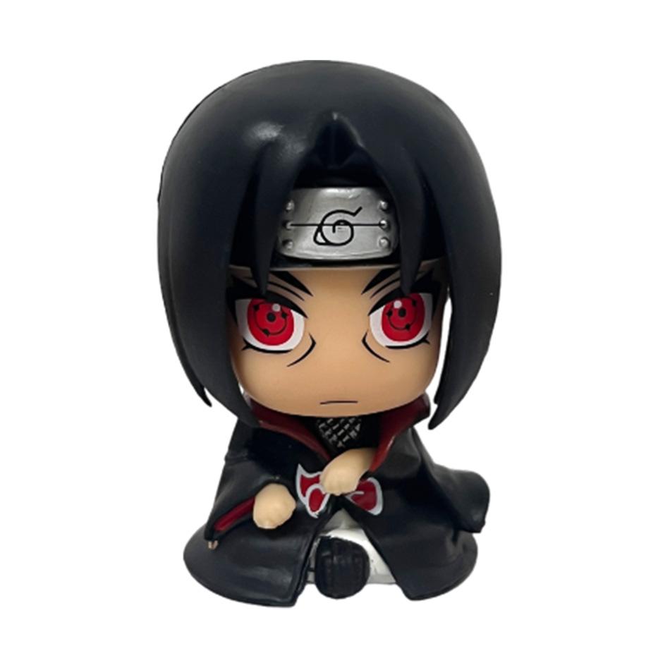7-9Cm Naruto Anime Figure Uzumaki Naruto Kakashi Uchiha Sasuke Itachi Cute Toys Q Figurals Pvc Model Children Christmas Gift