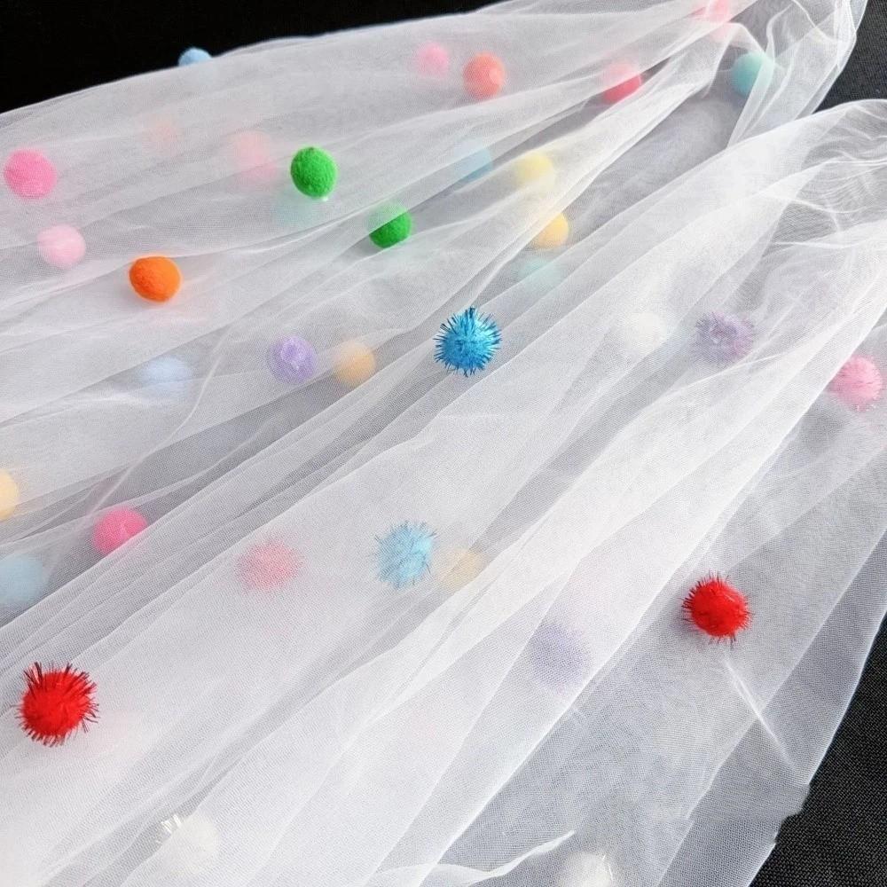 Romantic Tulle Table Runner 3D Wedding Desktop Decoration Colorful Table Cover Wedding Decor