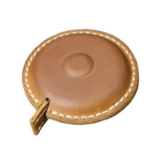 1.5M/60-inch Mini Faux Leather Tape Measure Portable Double-sided Soft Measuring Tape Retractable Flexible Height Ruler Tape Measuring Tool