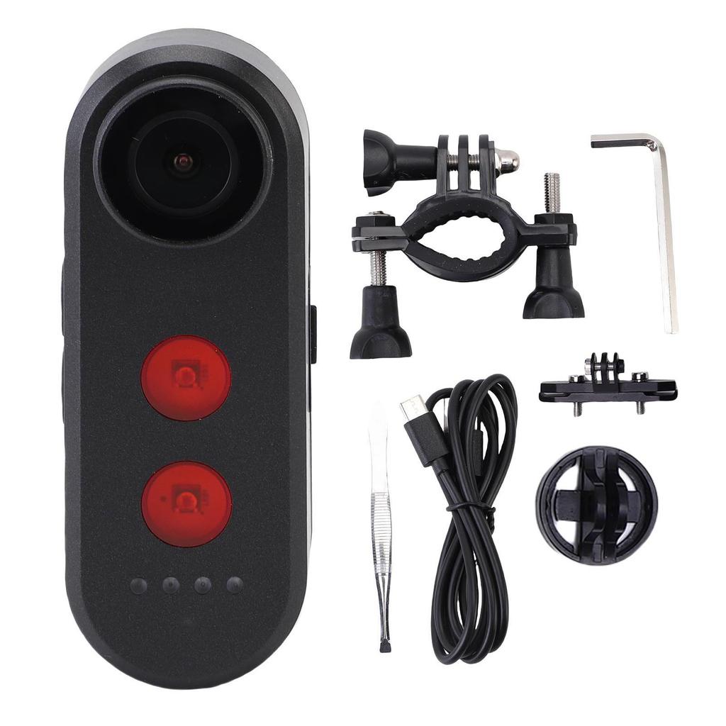 Bike Camera with Taillight 1080P 140 Degree Lens Loop Recording IPX6 Water Proof Bike Rear View Camera for Cycling 64GB