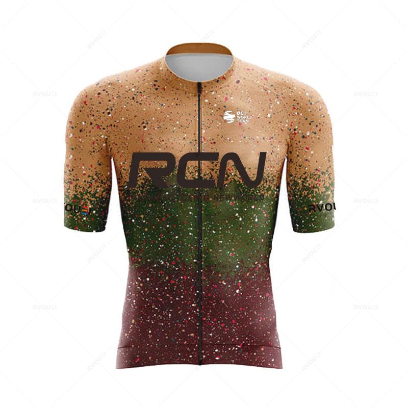 Ropa De Ciclismo 2025 RCN Neuankunft Sommer Herren Kurzarm Radtrikot Triathlon Team MTB Mountain Race Radbekleidung