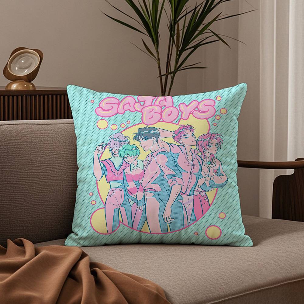 Korean Saja B-Boys KPOP Pillow Case Good Print Pillowcase Living Room Sofa Cushion Cover Bedroom Room Decor