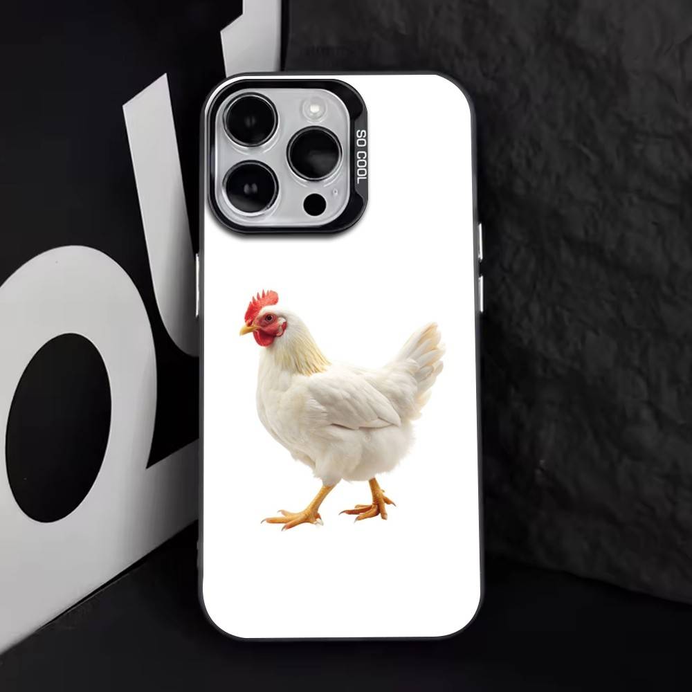 

Chicken111 Phone Case For iPhone 17,16,15,14,13,12,11 Plus,Pro Max,XS,Colorful Silver Phone case Funda Cover iPhone16