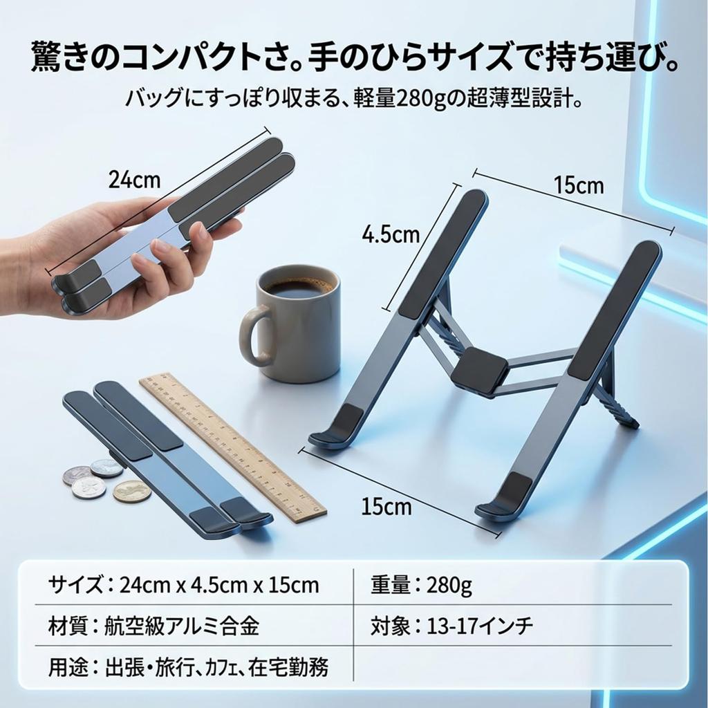 Laptop Desktop Laptop Adjustable Lightweight Aluminum Compatible with Macbook Macbook Inch Laptops and Tablets Stand, Stand, Foldable, Portable,