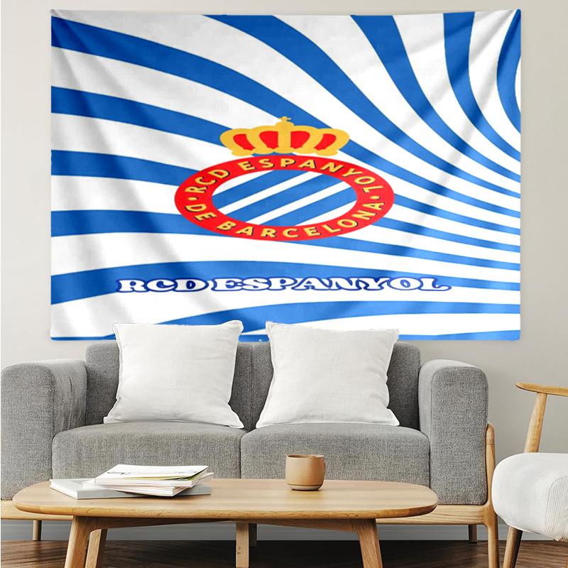 Real Sociedad Crest Design Tapestry Accessories Playroom Tapestry, for Bedroom,Livingroom, dormitory Room Wall Decor Fan Birthday Gifts