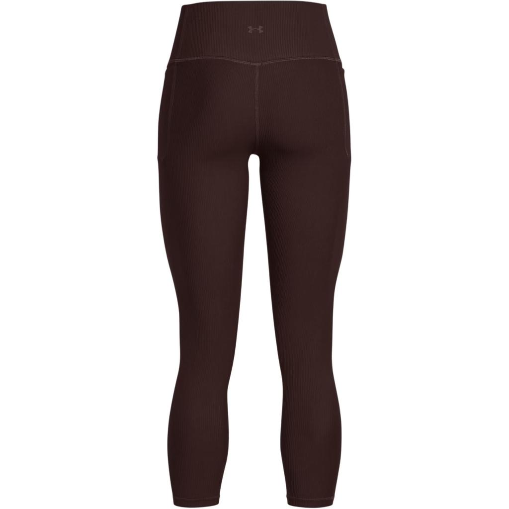 Under Armour Meridian Solid Color Fashion Comfortable Tight Nine-Point Sports Pants Women Pants Obsidian-Brown 1386467-227