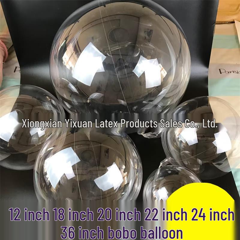 

Bobo Ball Transparent Balloon Skin - Sizes: 12, 18, 20, 24, 36 inch 50 pcs of 12-inch Bobo Balloons