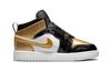Jordan Sky Jordan 1 Mid Black Metallic Gold White PS DV6069-071