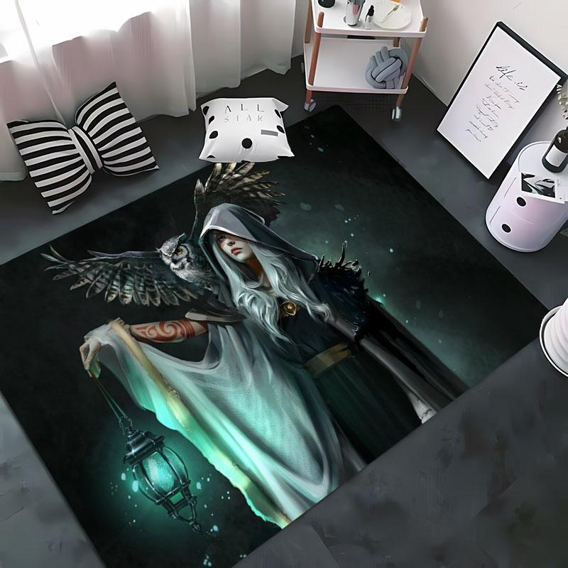 Cool Owl 3D Printing Carpet for Living Room Bedroom Hallway Alfombra Anti-slip Soft Area Rug Sofa Doormat Home Decoration Tapete
