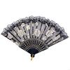 62KD Glowing Lace Rose Fan Lighting Up In DarkNights Party Luminous LED Fan For Girl