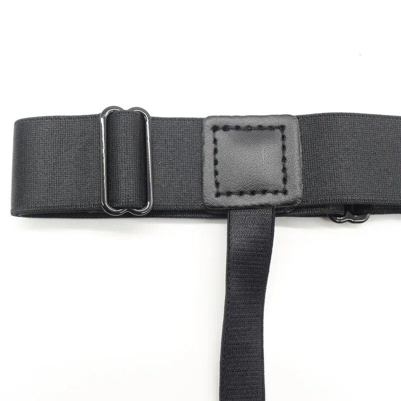 1Pair, Men, Lady, Elastic Shirt Garter, Uniform Stays Holders, Non-Slip Locking Clamp,Shirt Stays Belt