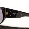 CHANEL COCO Mark sunglasses 94305 Matelasse black plastic Women Used