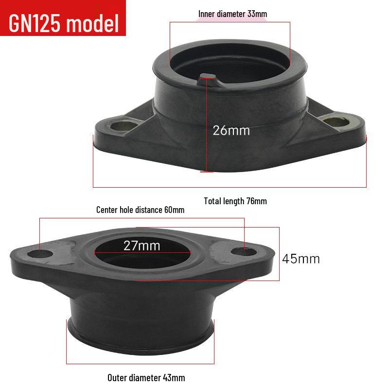Motorcycle Carburetor Interface Hose Connector for Suzuki EN125/GN125/GS125