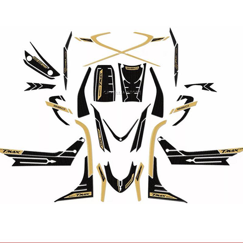 Yamaha TMAX 560 2020-2021 3D Waterproof Sun-Protective Full Sticker Set