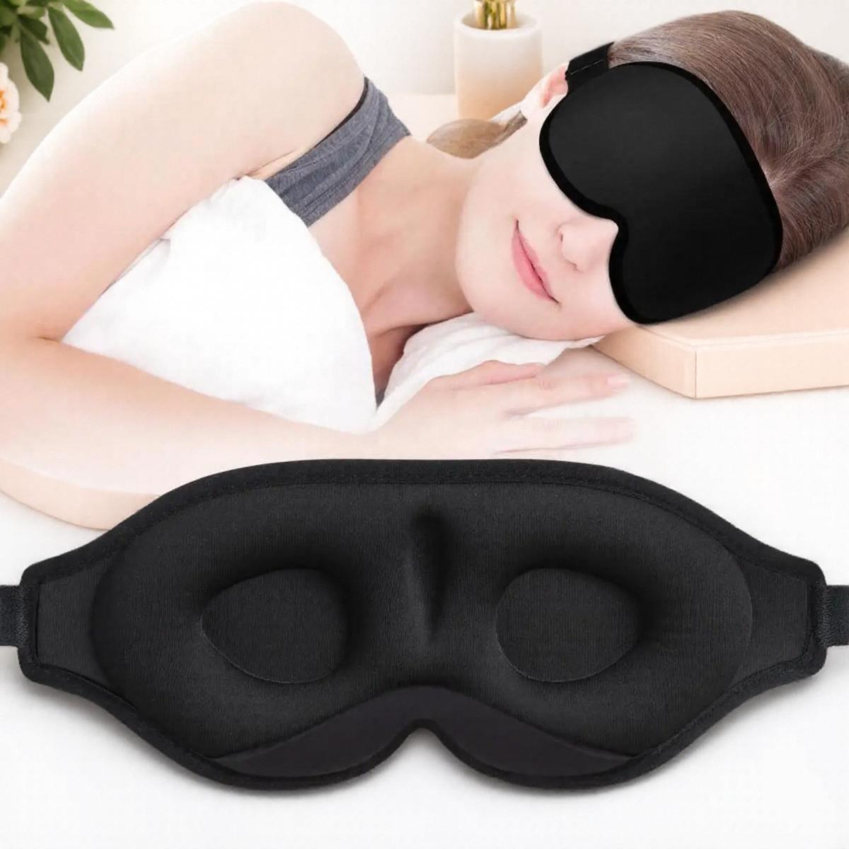3D Contour Sleep Eye Mask Soft Comfortable Light Blocking Travel Nap Meditation Relaxation Eye Cover