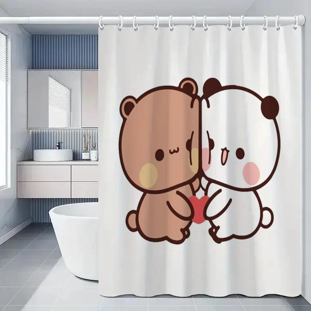 1pc BUBU DUDU Bathroom Curtains Bath Curtain Folding Partition Shower Accessories Bedrooms Luxury European Polyester Fabric