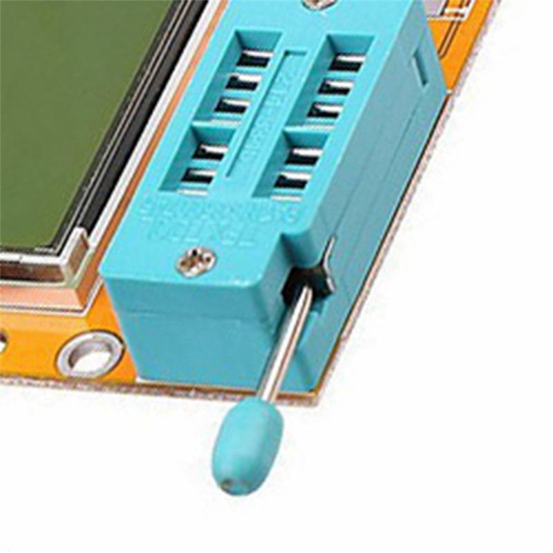 Transistor Tester Capacitor Resistor Diode Triode Thyristor Double Diode Thyristor Tester LCR-T4 Multifunctional Yellow 1 PCS