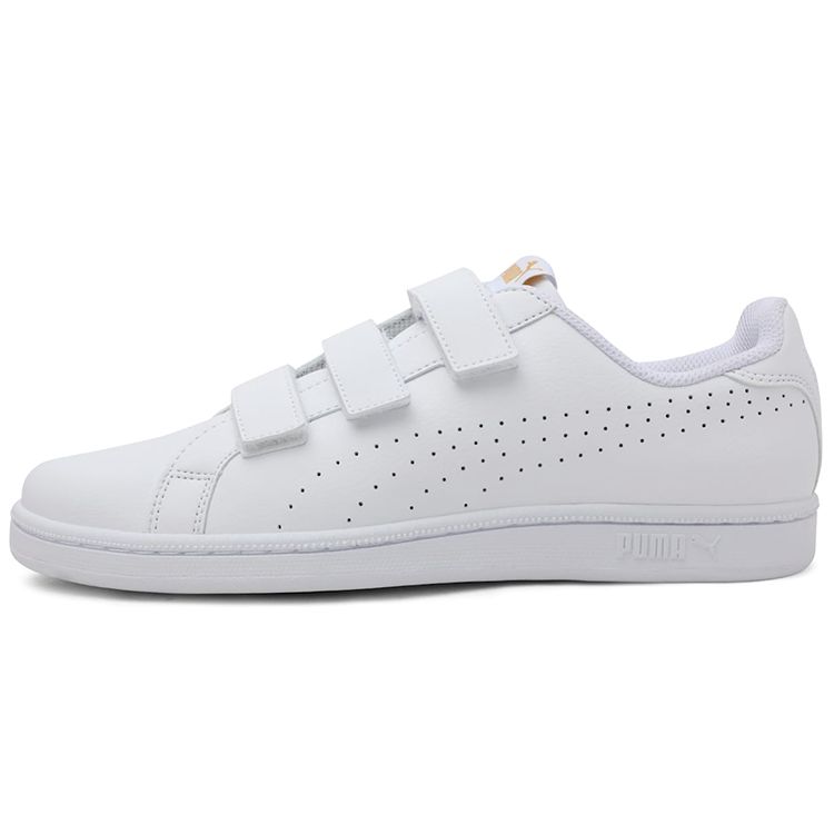 Puma Smash Velcro Non-Slip Durable Lightweight Low-Top Skate Shoes Unisex sneakers White 363723-04 42