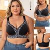 0XL-8XL Super Large Size Bra Popular European and American Size No Steel Ring Creative Front Buckle Large Size Underwear