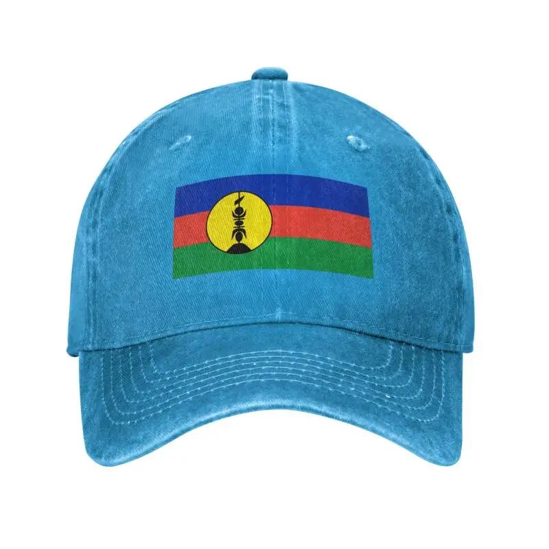 Custom Fashion Cotton Flags Of New Caledonia Baseball Cap for Women Unisex Breathable Dad Hat Sun Protection
