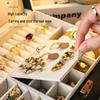 Luxury Leather Jewelry Storage Organizer