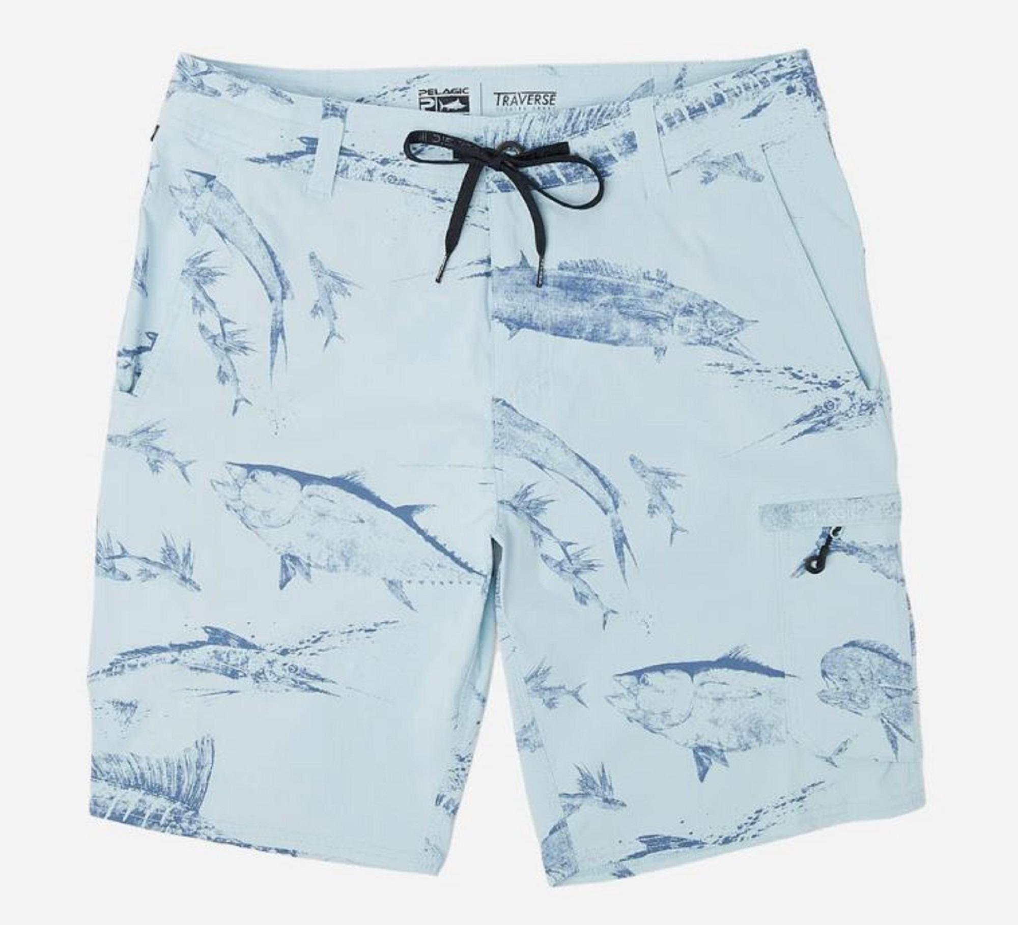 

Шорты Pelagic 1002 Hybrid 19 дюймов Traverse Gyotaku LBL Размер 30 (9002)